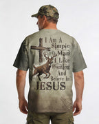 I Like Hunting And Believe In Jesus All Over Print T-Shirt