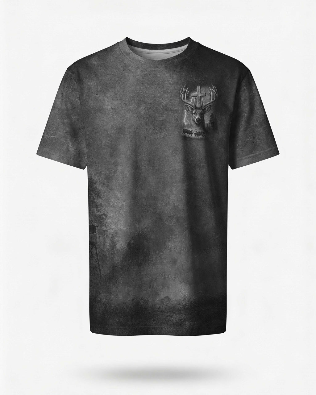 I've Got Hunting In My Veins And Jesus In My Heart Black Shirt