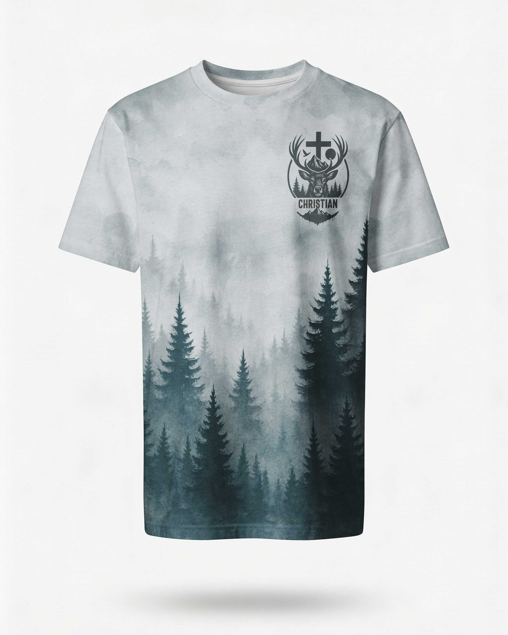 In the Woods I Hunt In the Cross I Trust Custom Name Custom Name T-Shirt