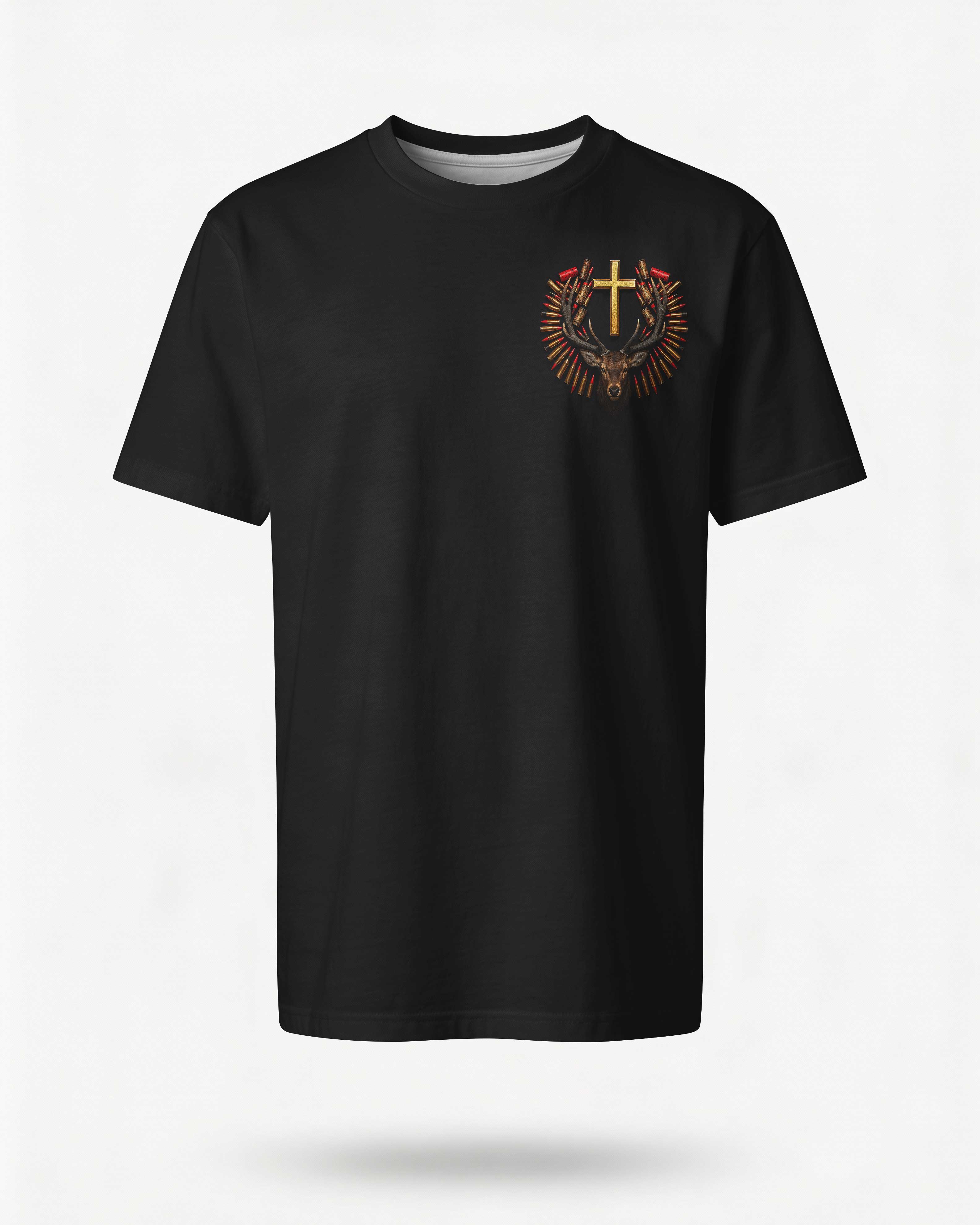 Deer Hunting In My Veins Jesus In My Heart T-Shirt Secondary image