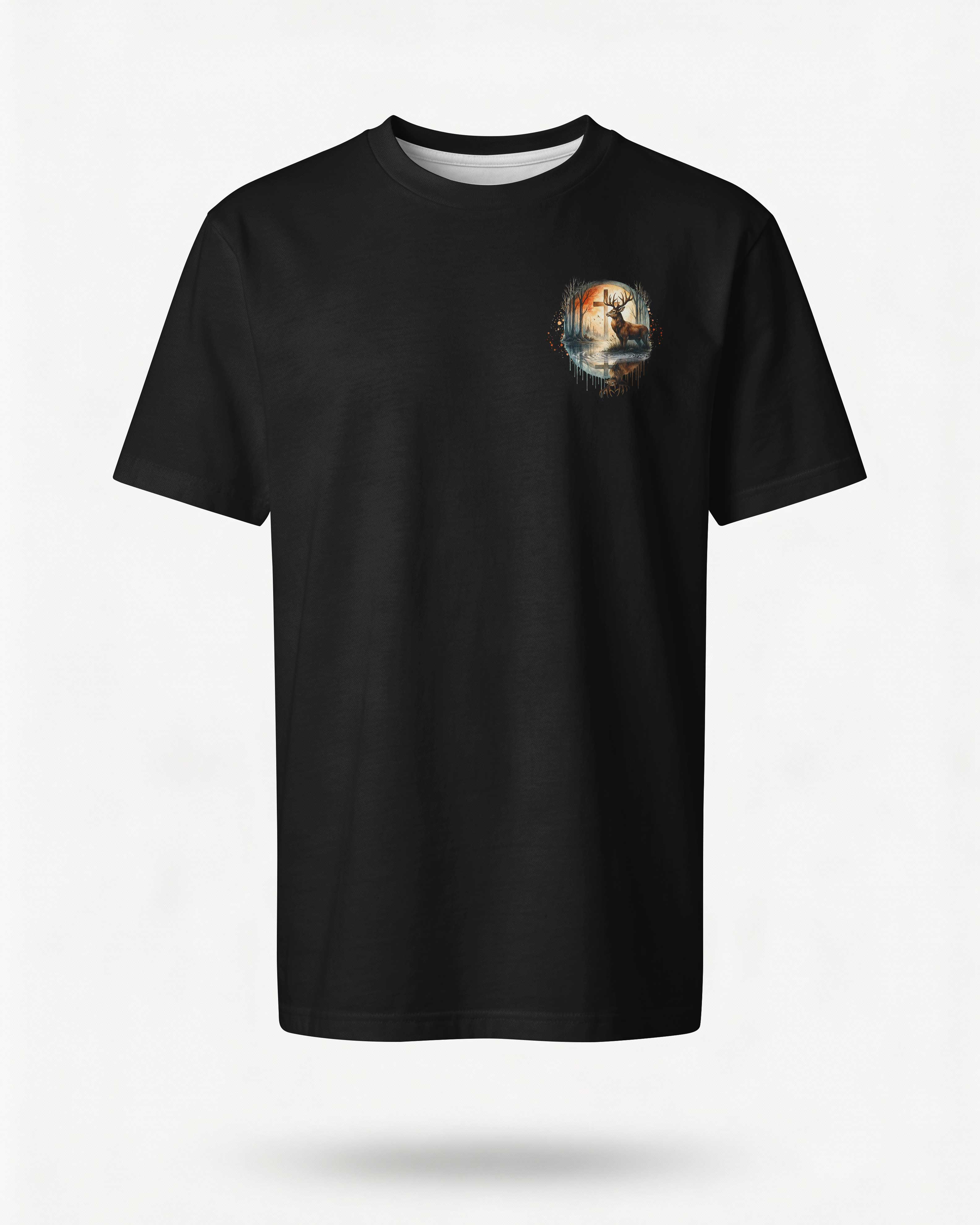 As The Deer Longs For Streams Of Water So My Soul Longs For You O God Psalm T-Shirt Secondary image