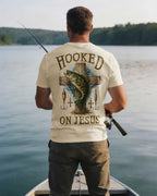 Hooked On Jesus All Over Print T-Shirt