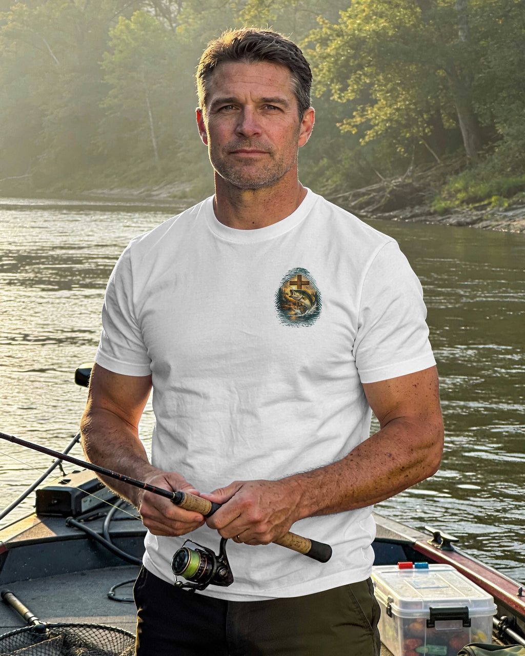 I've Got Fishing In My Veins, Jesus In My Heart T-Shirt