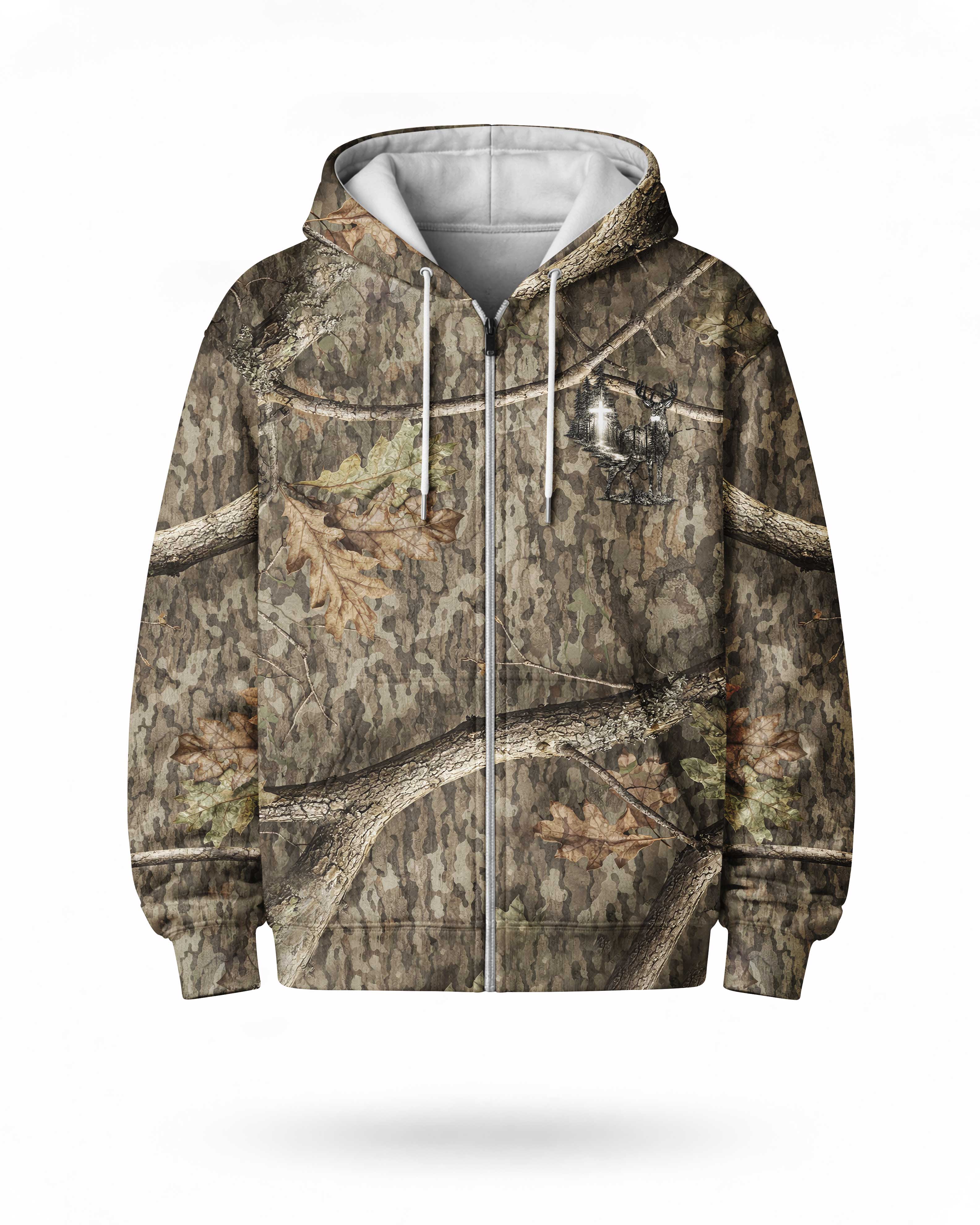 Into The Woods I Go At The Cross I Kneel Hoodie