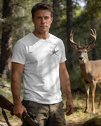 Never Underestimate An Old Man Who Believe In Jesus And Love Hunting T-Shirt