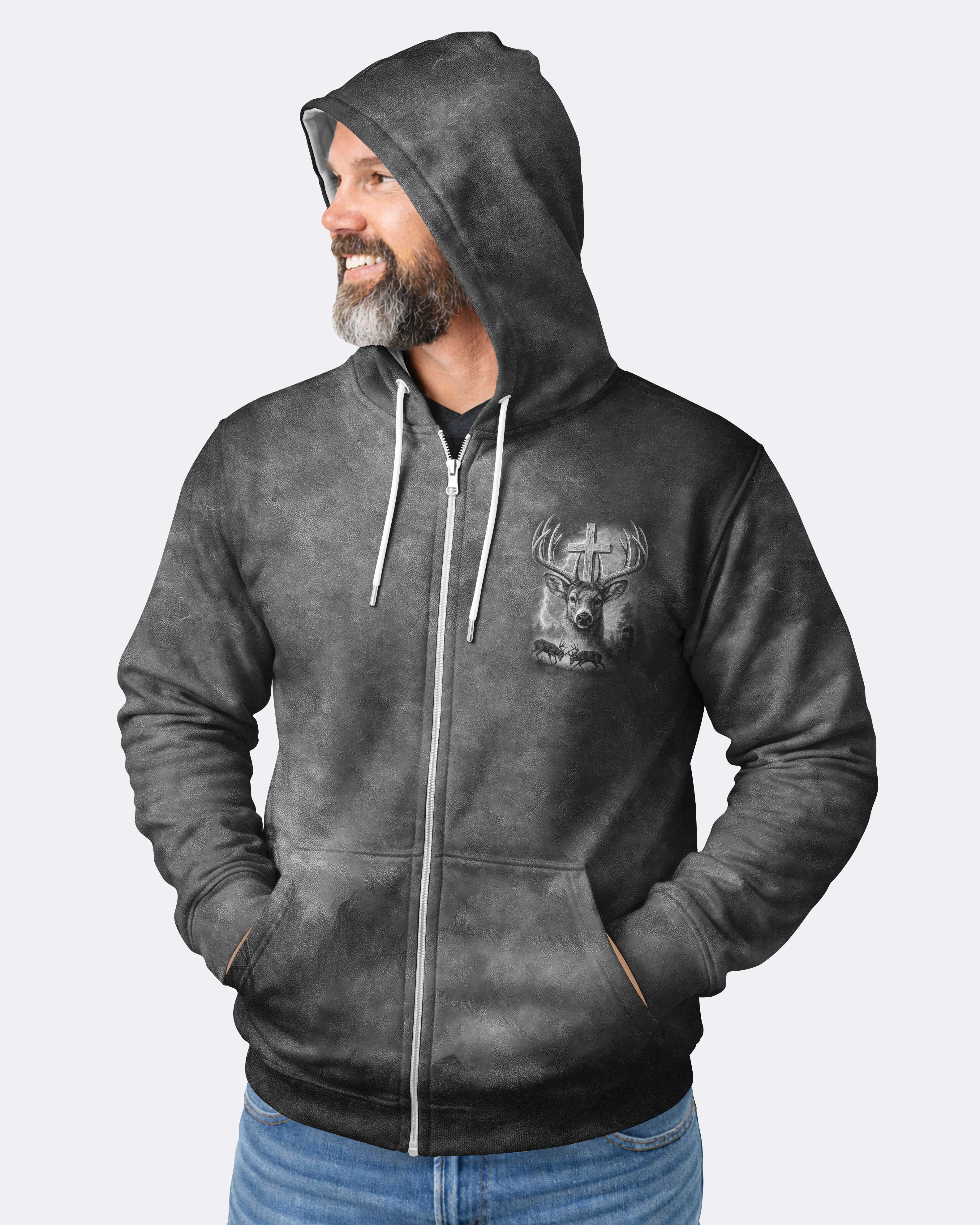 I've Got Hunting In My Veins And Jesus In My Heart Hoodie