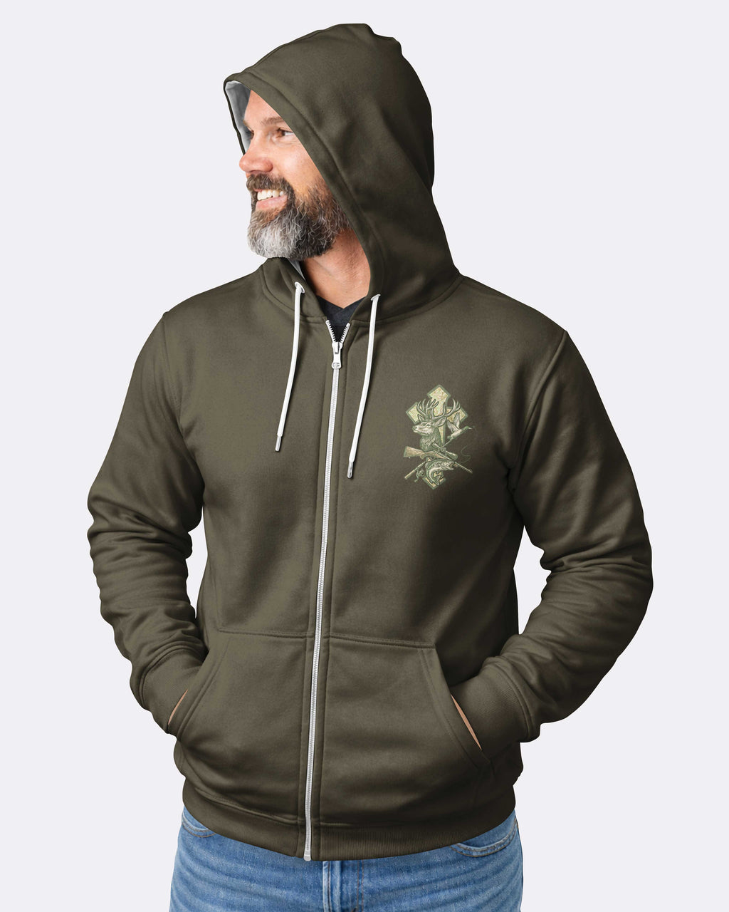 Blessed With Hunting And Fishing My Therapy From God Hoodie