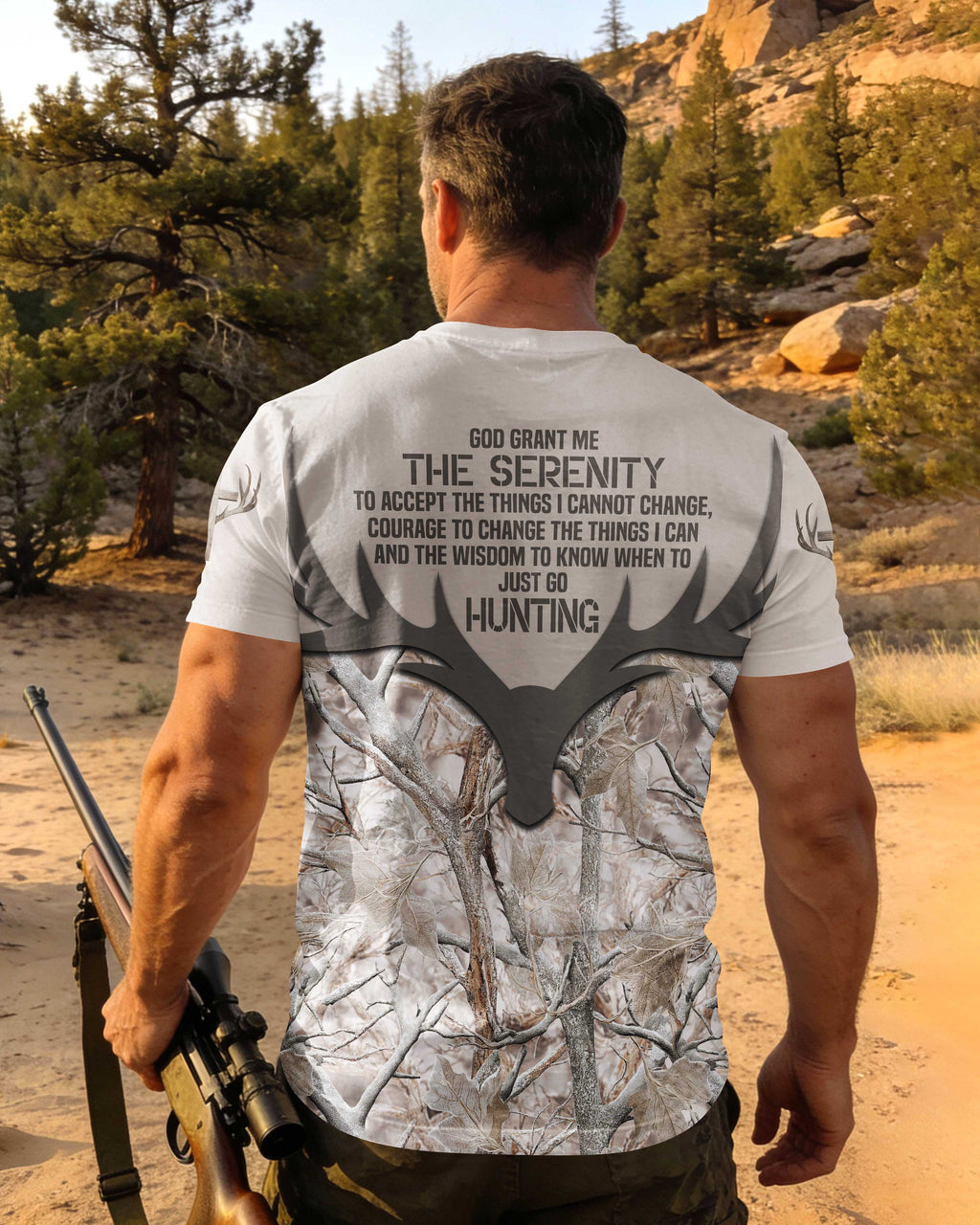 God Grant Me The Serenity To Accept The Things I Cannot Change, Courage To Change The Things I Can And The Wisdom To Know When To Just Go Hunting T-Shirt