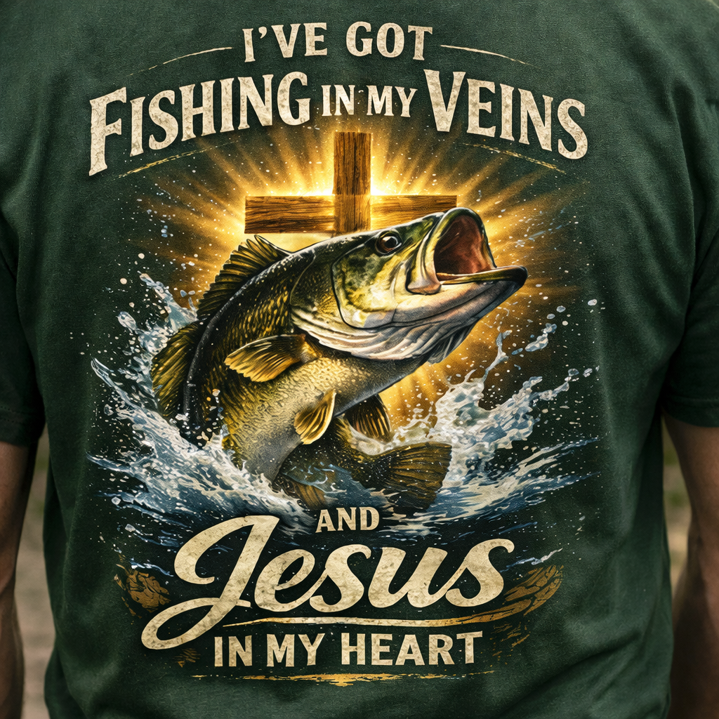 Fishing & Faith Graphic T-Shirt