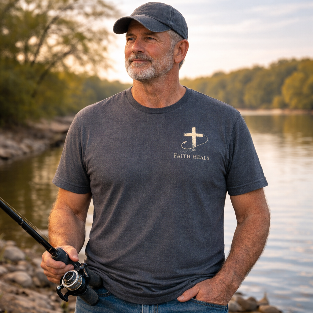 Fishing Therapy Faith Graphic T-Shirt