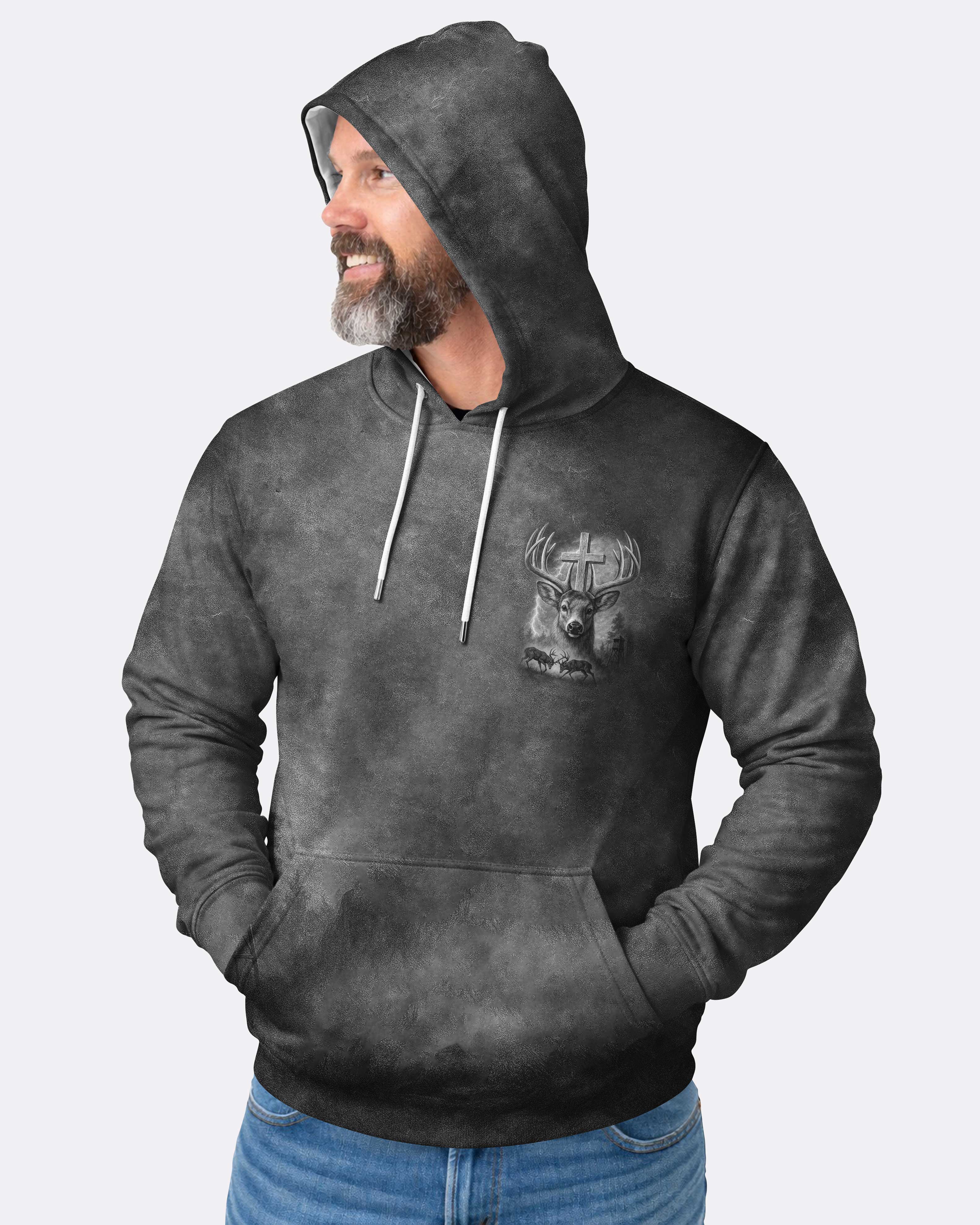 I've Got Hunting In My Veins And Jesus In My Heart Hoodie