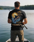God Is My Savior Fishing Is My Therapy T-Shirt