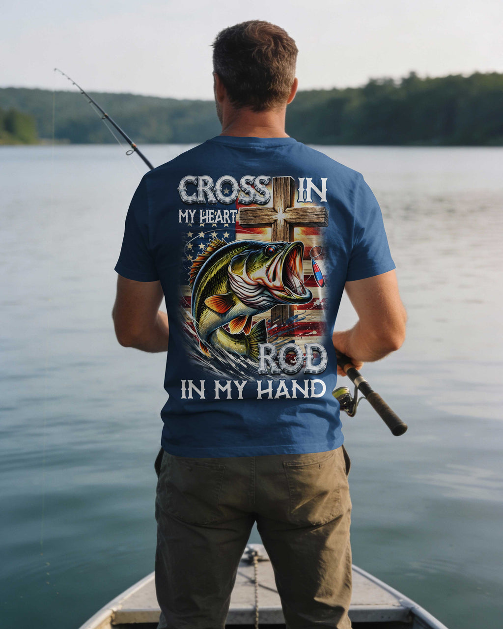Cross In My Heart Rod In My Hand T-Shirt
