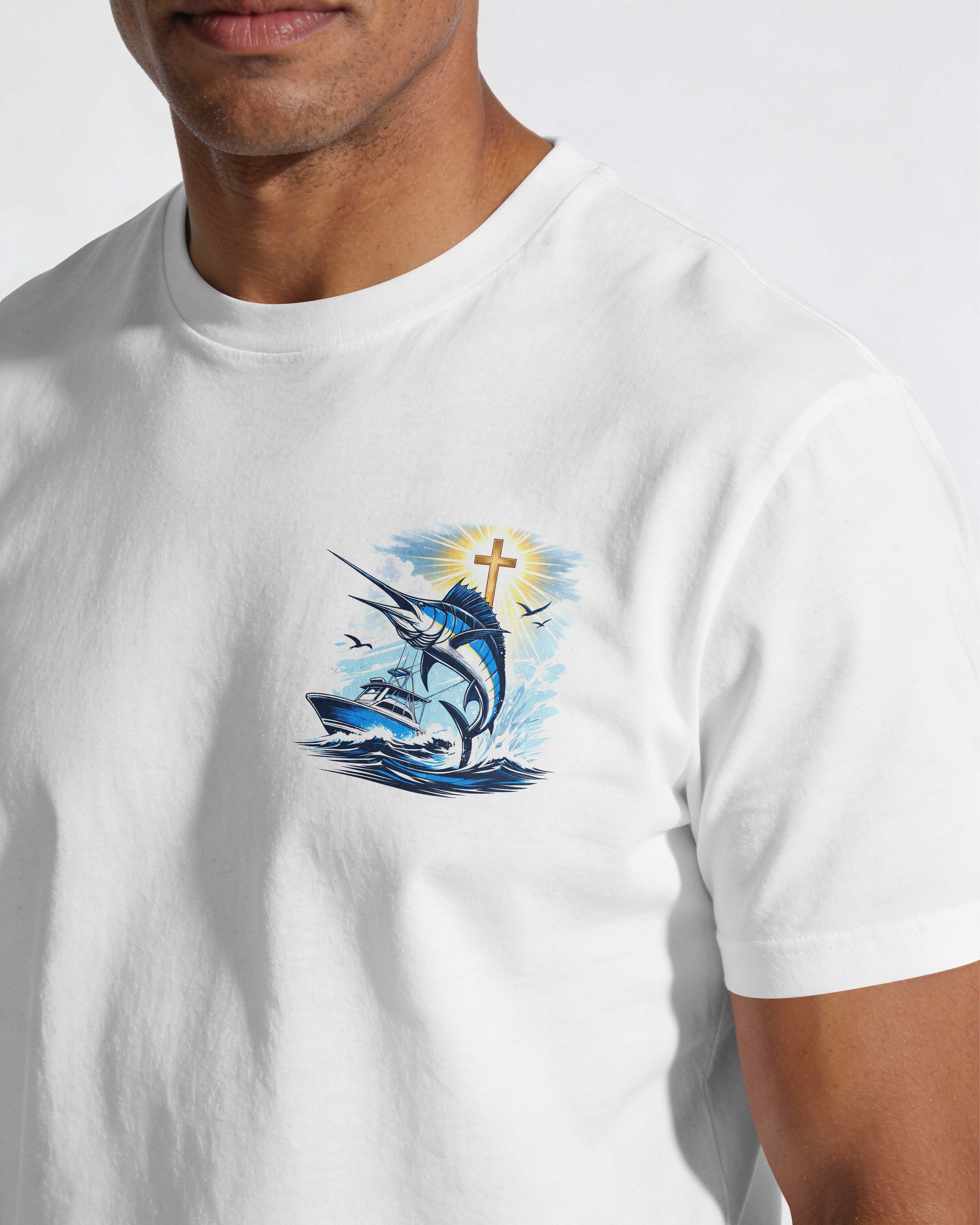 I Am A Simple Man I Like Fishing And Believe In Jesus T-Shirt