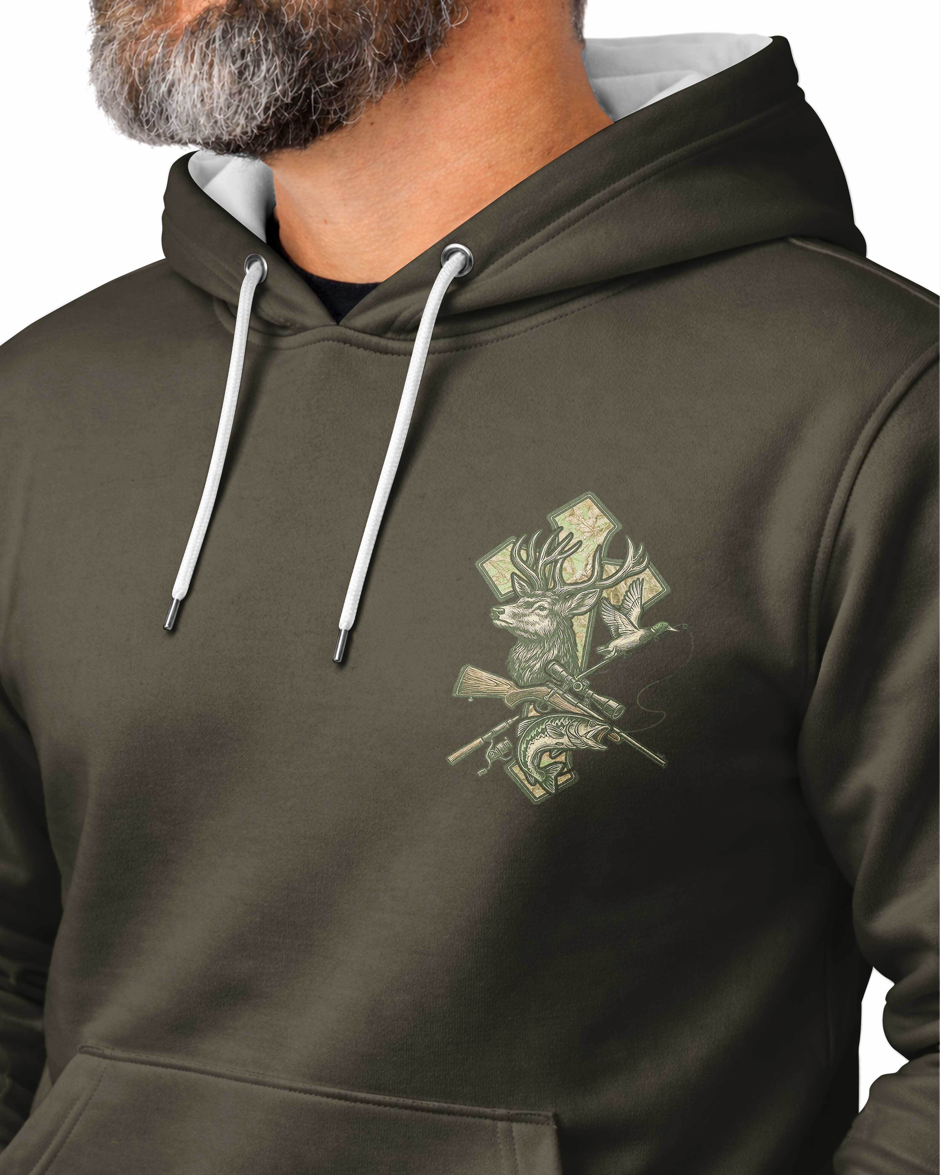 Blessed With Hunting And Fishing My Therapy From God Hoodie