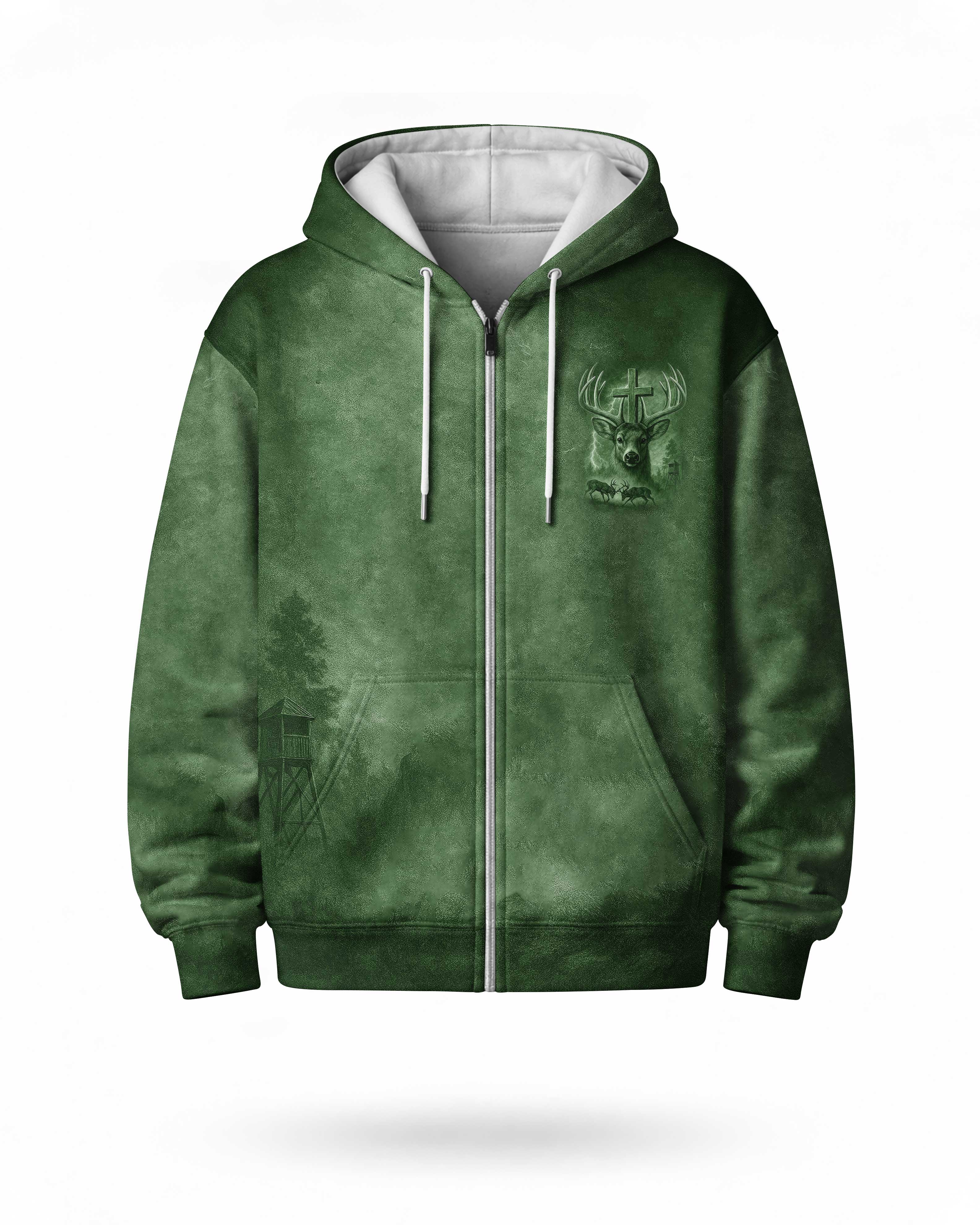 I've Got Hunting In My Veins And Jesus In My Heart Hoodie