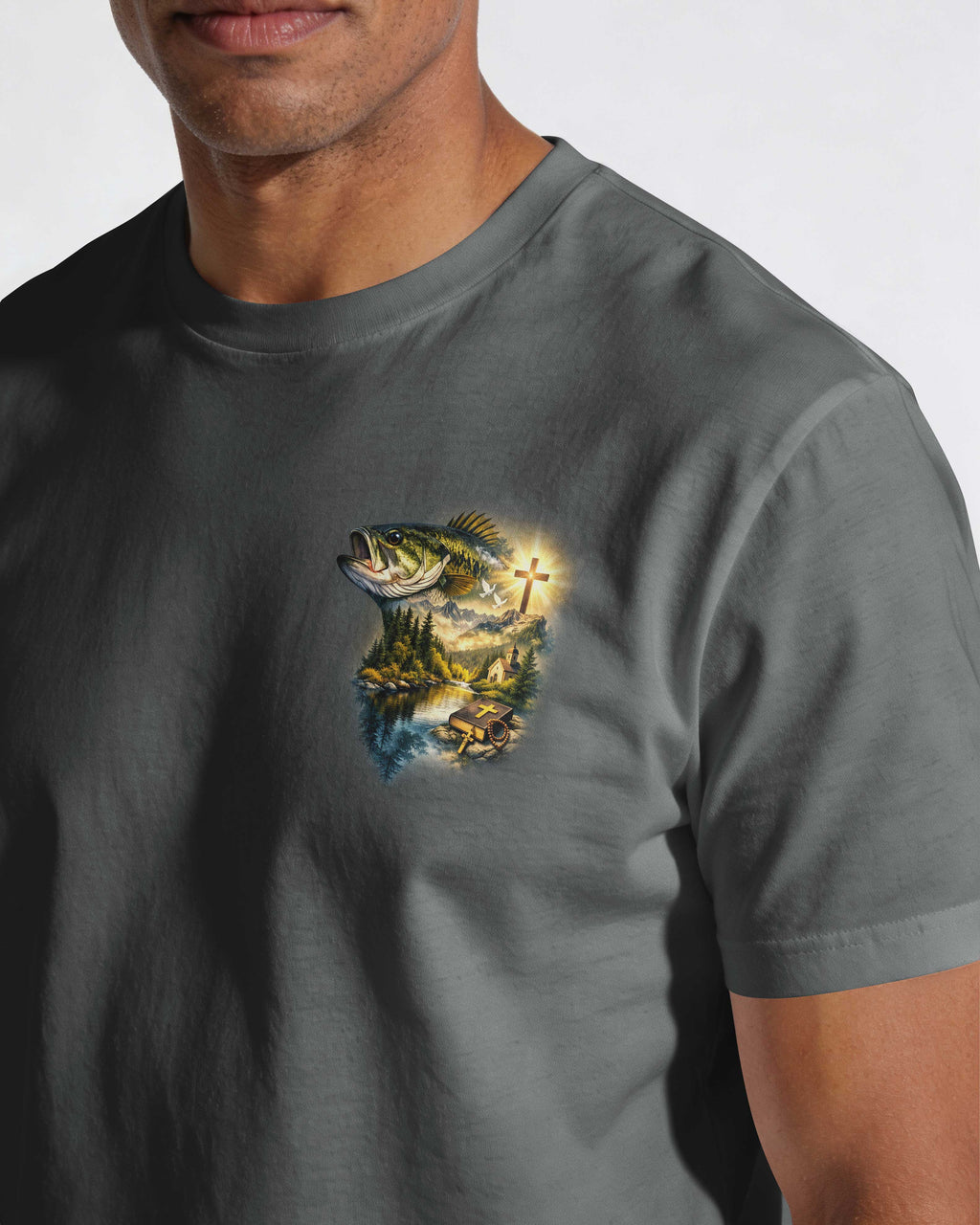 I Am A Simple Man I Like Fishing And Believe In Jesus T-Shirt