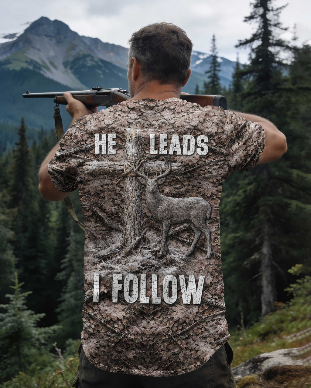 He Leads I Follow T-Shirt